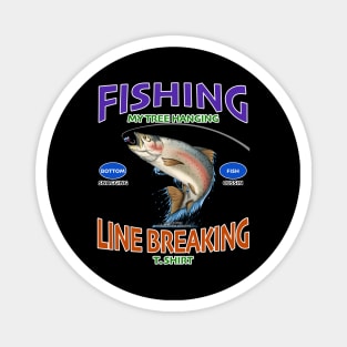 Tree Hanging Bottom Snagging Line Breaking Funny Fishing Novelty Gift Magnet